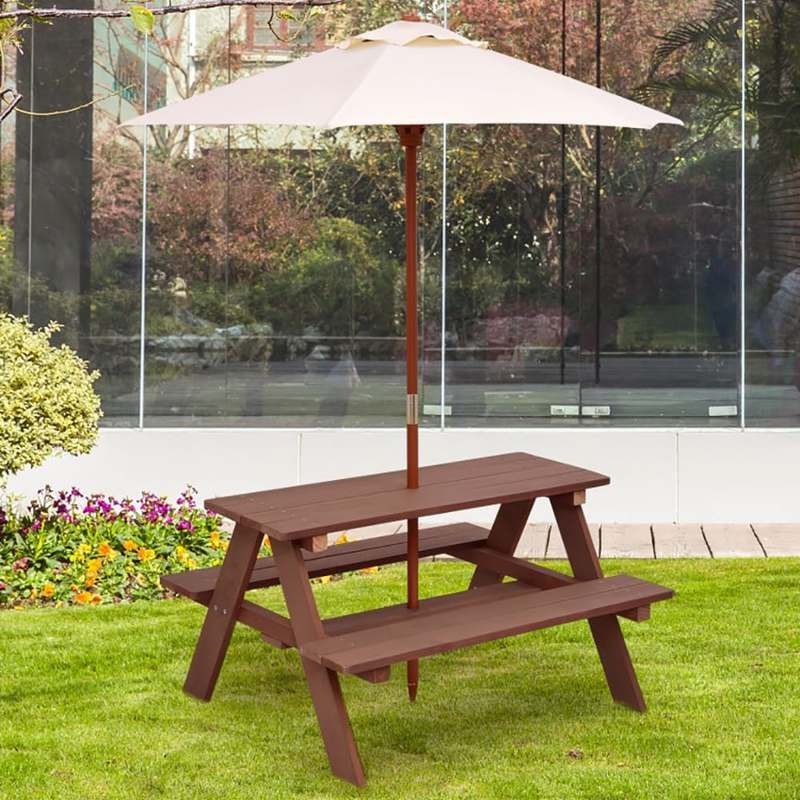 Ensemble table et banc de piqu - Kids Outdoor Umbrella avis et prix
