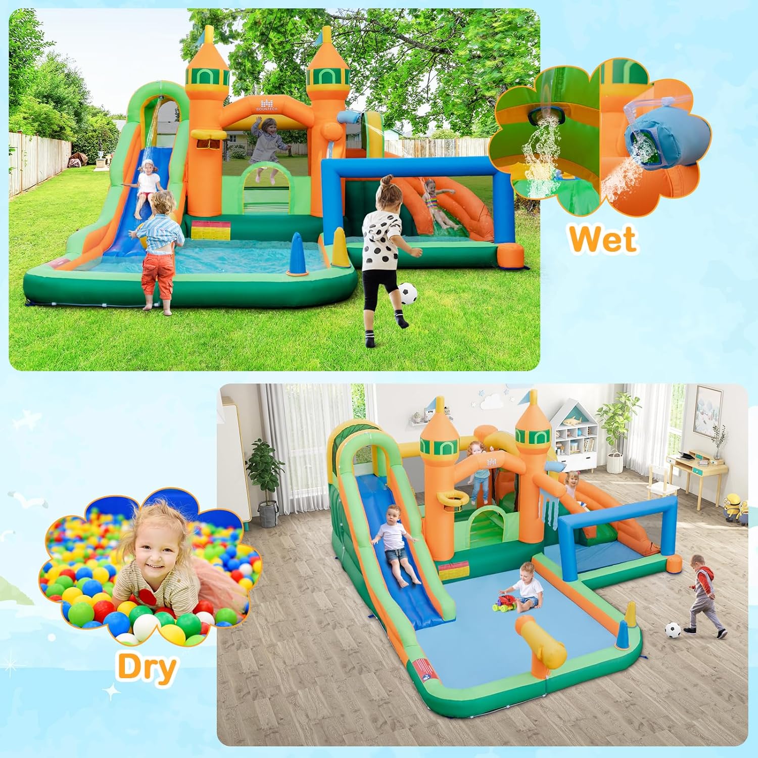 Parc aquatique gonflable 9-en- - Kids Outdoor Water Park avis et prix