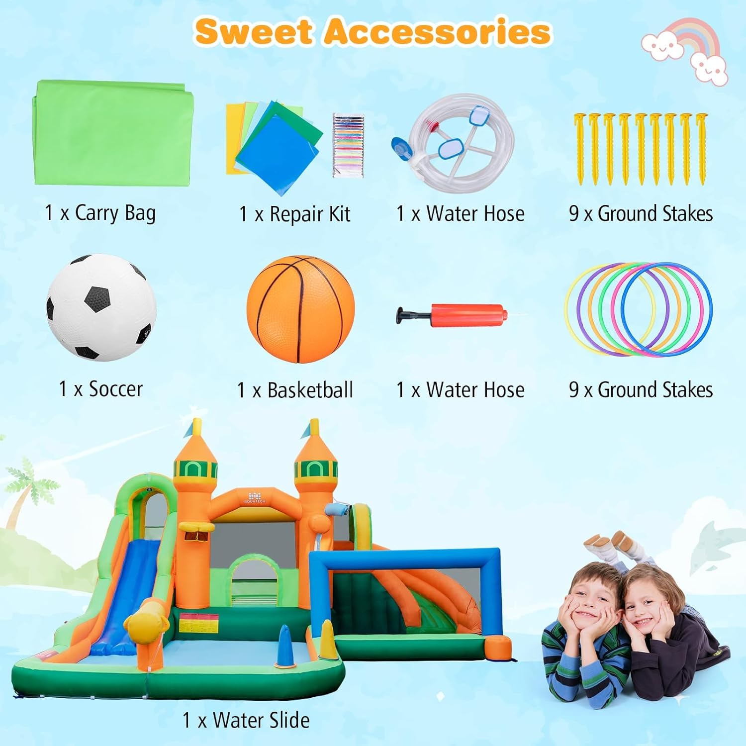Parc aquatique gonflable 9-en- - Kids Outdoor Water Park avis et prix