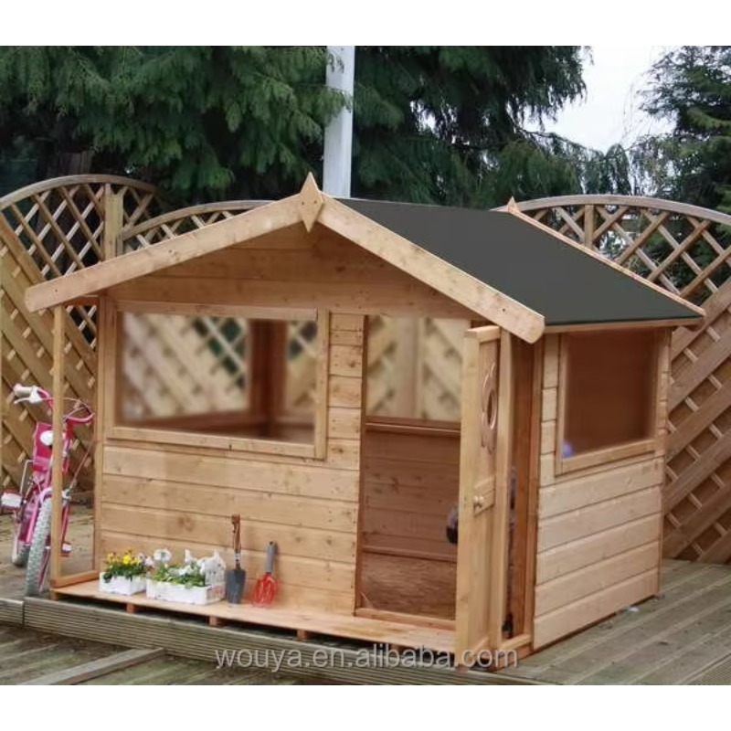 Maison de jeu en bois préfabri - Kids Outdoor Playhouse avis et prix