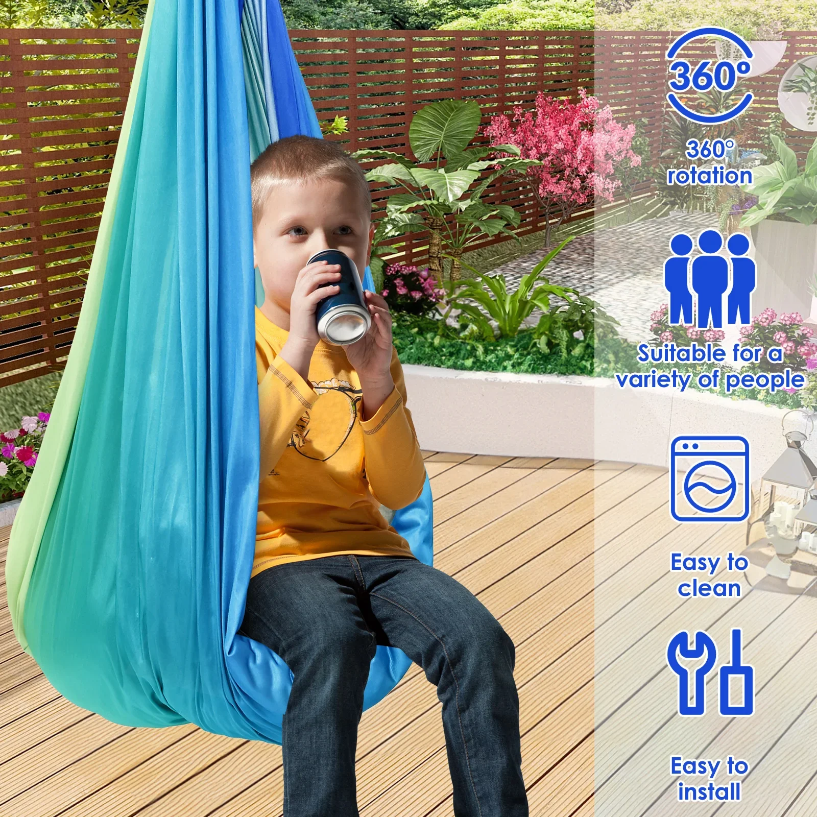 Balançoire sensorielle confort - Kids Outdoor Hammock avis et prix