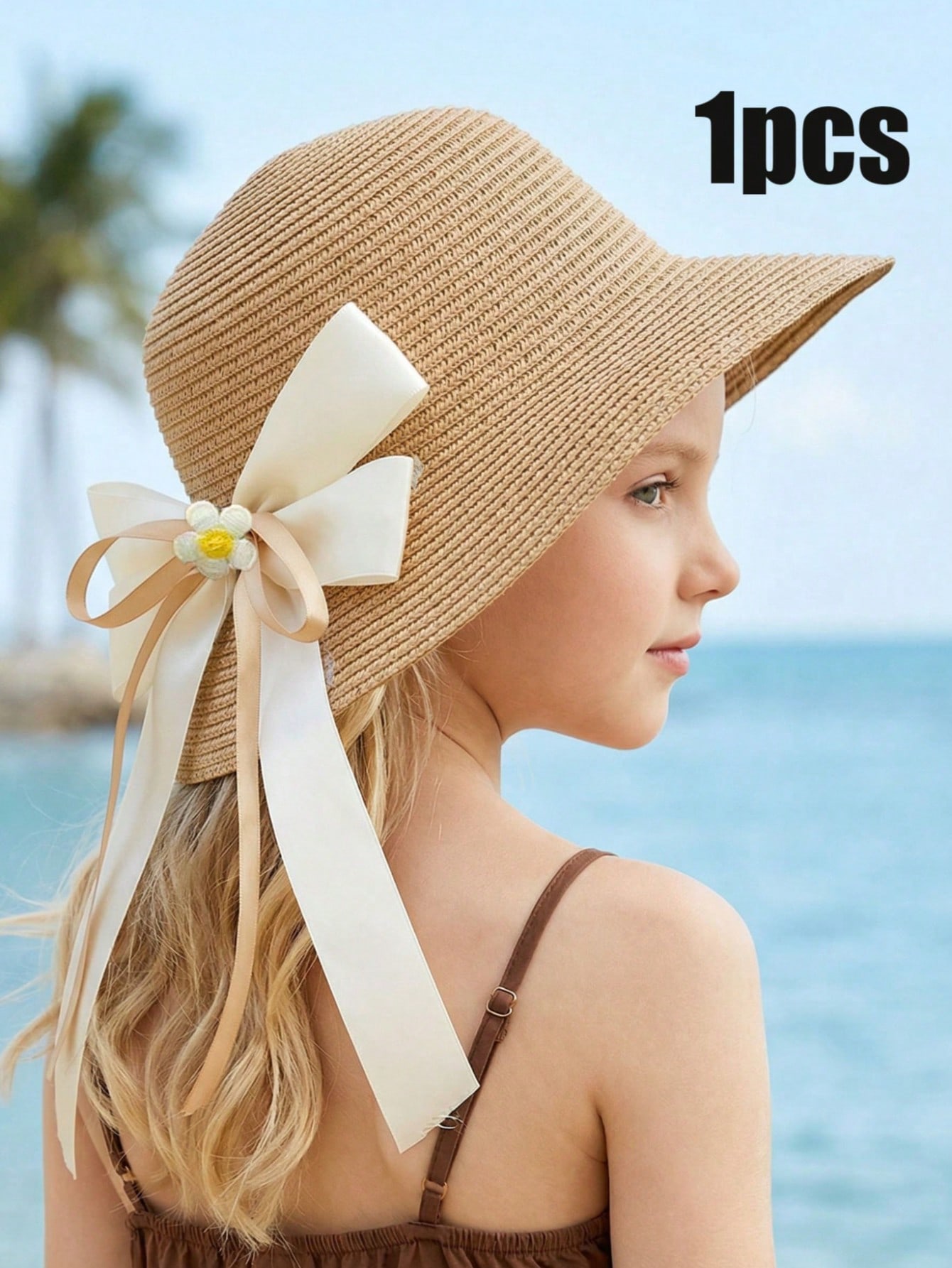 1 pièce Chapeau de paille tres - Kids Outdoor Hat avis et prix
