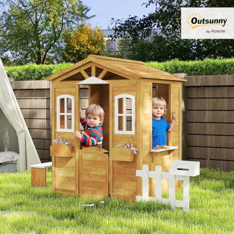 Maison de jeu extérieure pour  - Kids Outdoor Playhouse avis et prix