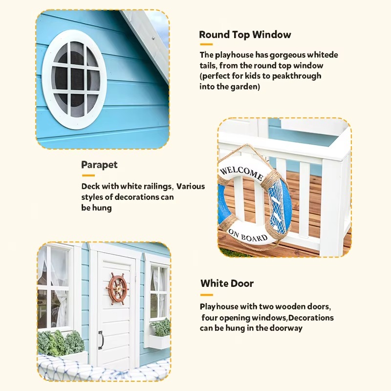 Maisonnette de jardin en bois  - Kids Outdoor Playhouse avis et prix