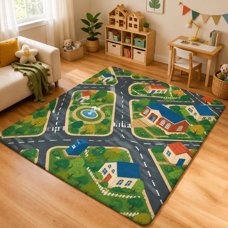 Tapis de jeu VIKAMA Kids Town  - Kids Outdoor Zoo avis et prix