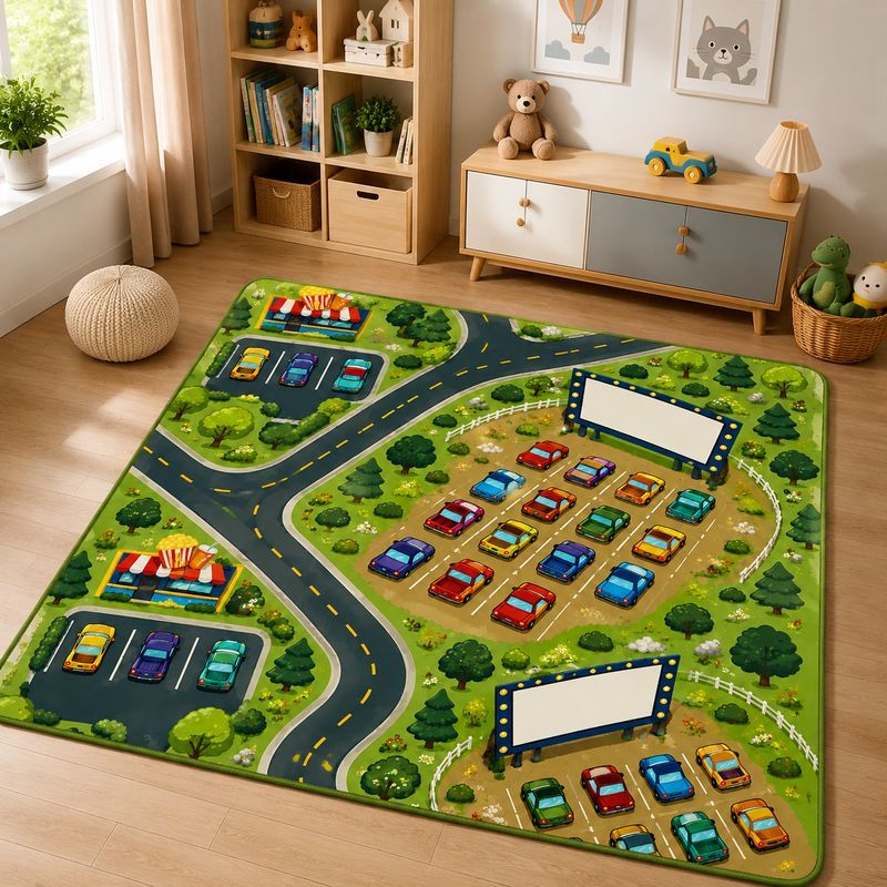 Tapis de jeu VIKAMA Kids Town  - Kids Outdoor Zoo avis et prix