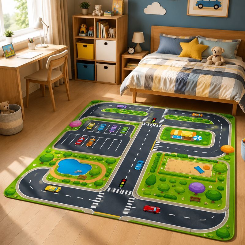 Tapis de jeu VIKAMA Kids Town  - Kids Outdoor Zoo avis et prix
